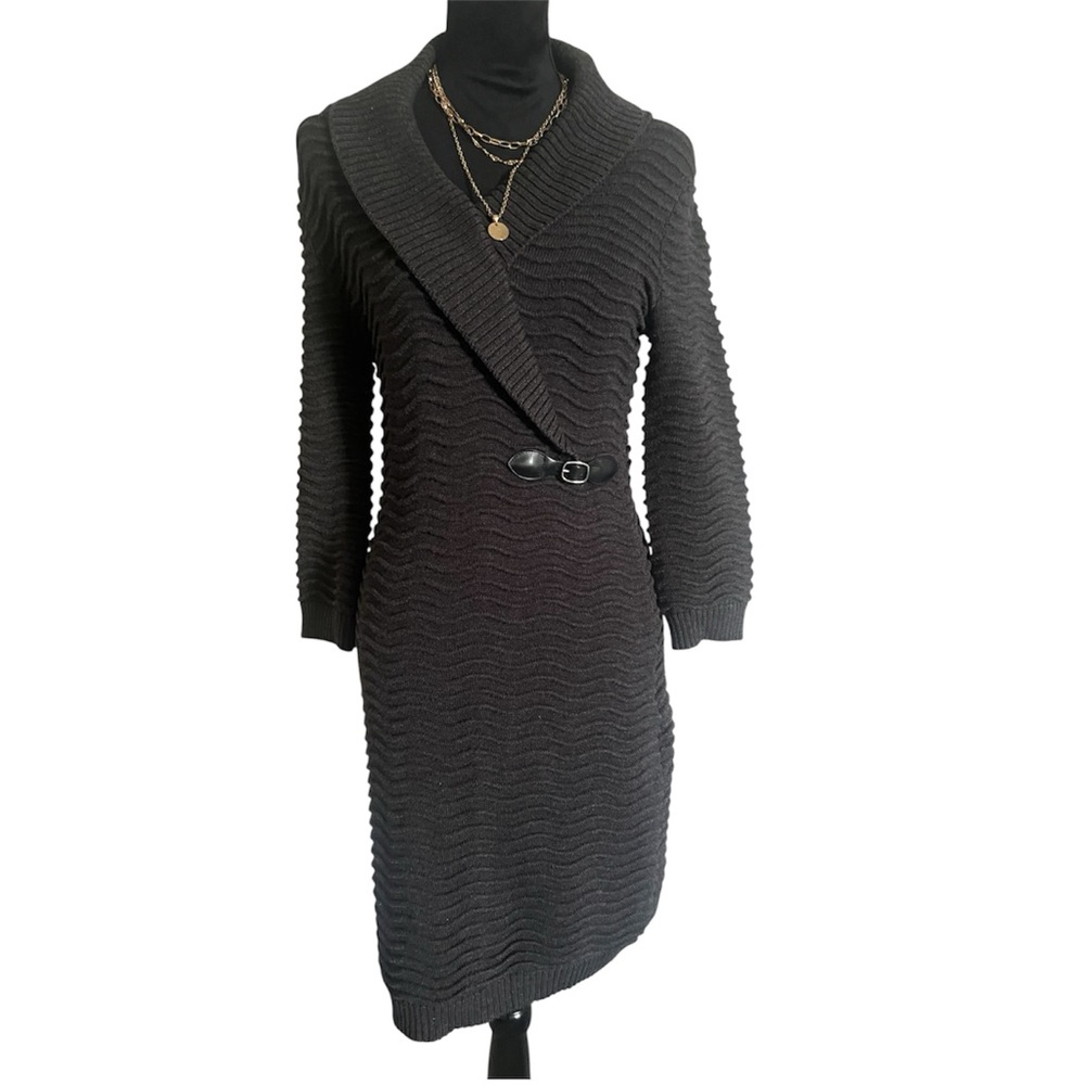 Calvin Klein Charcoal Sweater Dress
